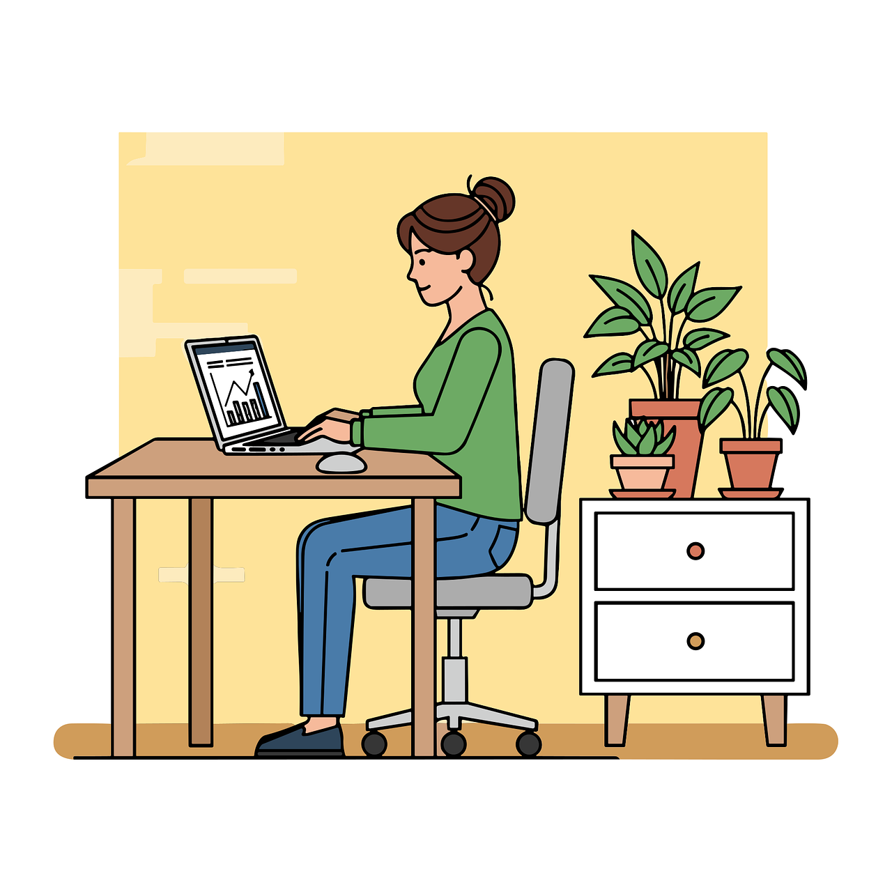 woman at work